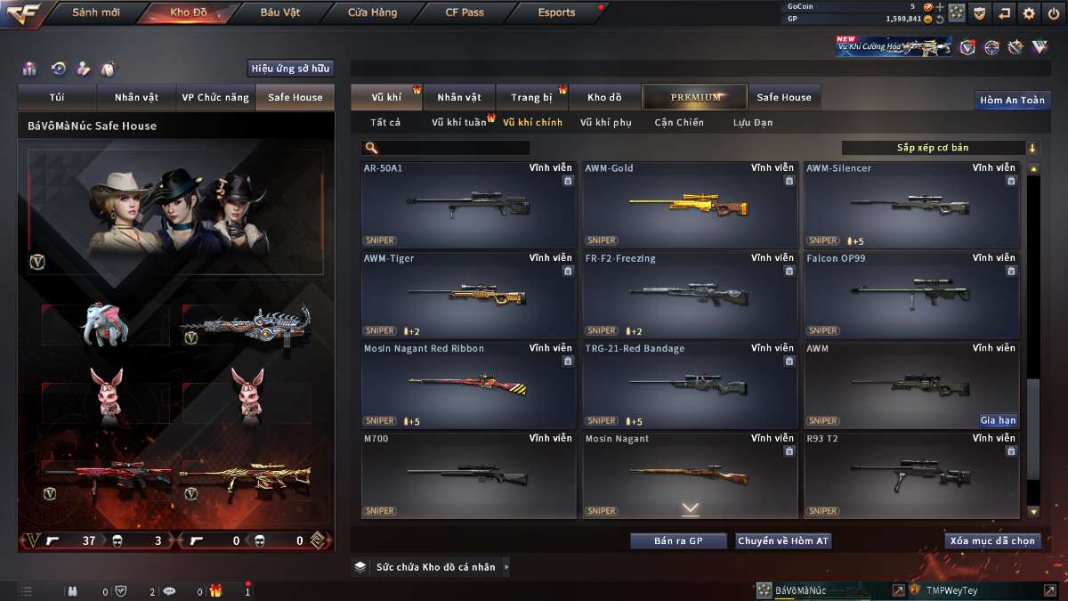 shop acc cf uy tin gia re